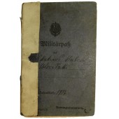WW1 Saksan sotilaiden palkkakirja Militärpaß